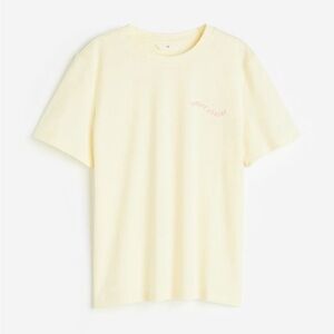 Light yellow cotton t-shirt